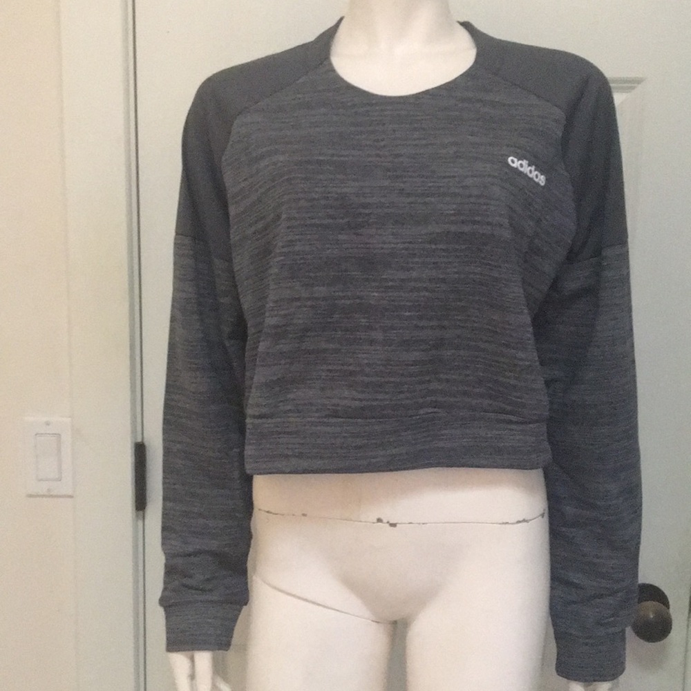 Adidas Athletic/Athleisure Cropped Sweatshirt NWT!